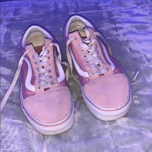 pink suede vans.